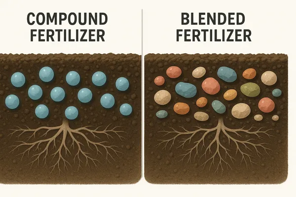 compound fertilizer vs mixture (or blended) fertilizer