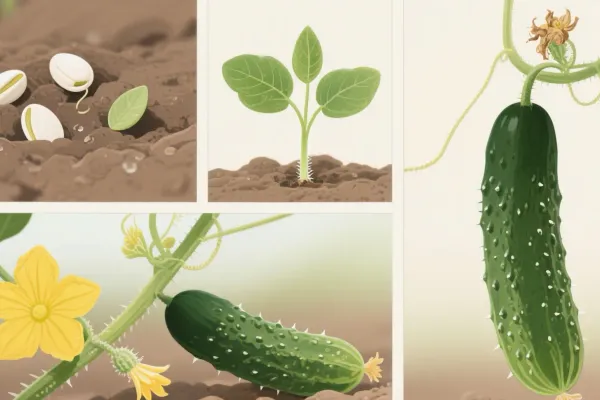 Cucumbers Throughout Growth
