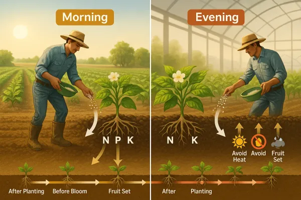 Best time to apply NPK fertilizer