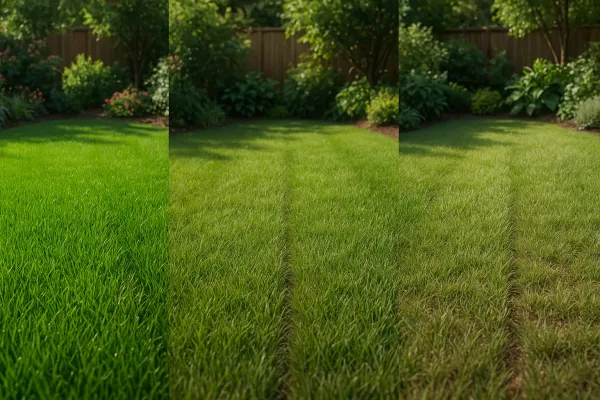 What signs show fertilizer is working on a lawn