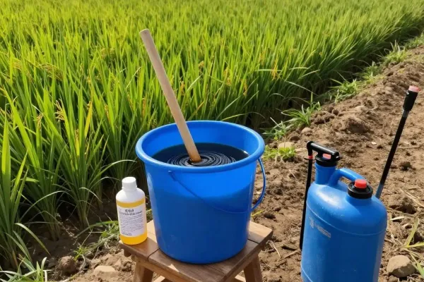 Mixing a fertilizer